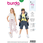 Burda Kids - wykrój na spodnie z gumką - 9324