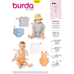 Burda - Узор для комплекта блузки-топ-шорты - 9316