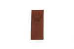 Écussons en cuir écologique - petite patte - rectangle marron 