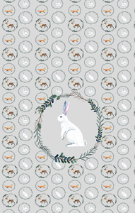 Panel für Schlafsack - weißes Kaninchen
