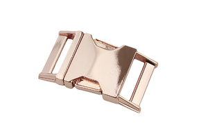 Металлическая пряжка -  розовое золото - 25 мм  