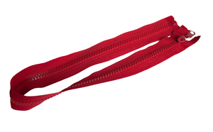 Reißverschluss - teilbar - 50 cm - rot
