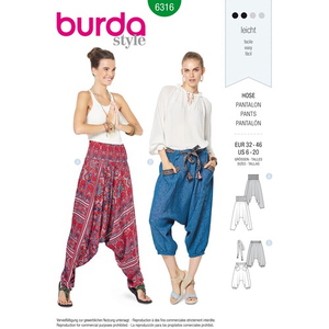 Burda - Motif pour pantalon - 6316