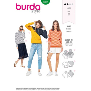 Burda - Motif pour un sweatshirt - 6315
