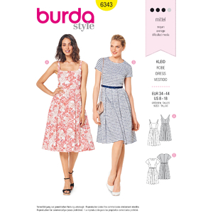 Burda - Motif robe évasée - 6343