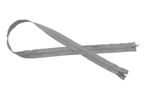 ZReißverschlusswürfel - doppelseitig (zweisträngig) - 95 cm - hellgrau