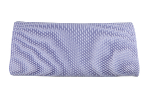 Panneau tricoté - couverture - baby blue