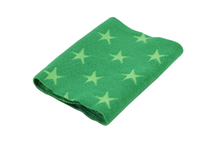 Bündchen Jacquard - grüne Sterne