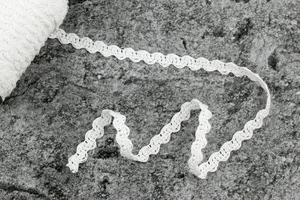 Dentelle de coton - blanc - 14 mm (zigzag 117)