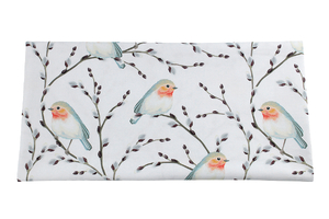 Birds с ивой - хлопчатобумажная ткань  