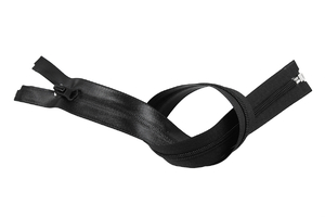 Wasserdichter Reißverschluss - 50 cm - schwarz