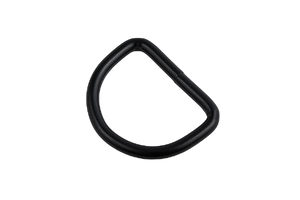 Черный металлический полукруг - 30 мм 