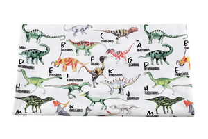 Dino alfabet - tkanina bawełniana
