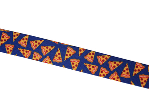 Taśma nośna - pizza na niebieskim - 30mm