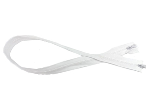 ZReißverschlusswürfel - doppelseitig (zweisträngig) - 100 cm - weiß