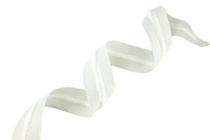 Élastique tricoté avec ficelle 32 mm blanc 