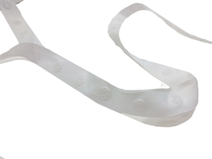 Band mit Druckknöpfen - Farbe weiß - Druckknopfband
