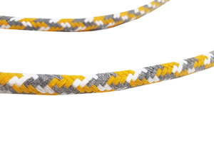 Хлопковая веревка 16 мм  - MULTI  - żółto szara