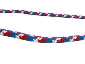 Хлопковая веревка 16 мм  - MULTI  - синий и красный