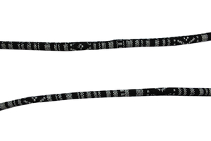 Sznurek Etno 6mm z wypełnieniem czarno-biały