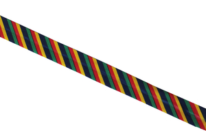Bordure tricotée - élastique - Rayures multicolores - Qualité II