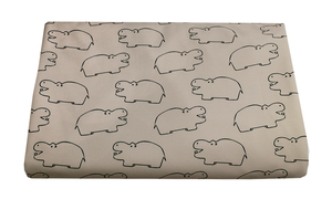 Hippopotames sur beige- softshell  