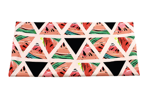 Wassermelonendreiecke auf Rosa- jersey - Digitaldruck  