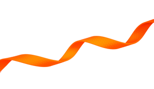 Taśma PVC na smycze - fluo pomarańczowa - 20mm