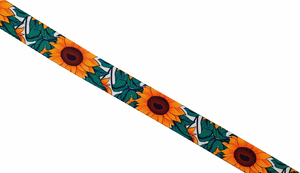 Trägerband haut - Sonnenblumen - 20mm      