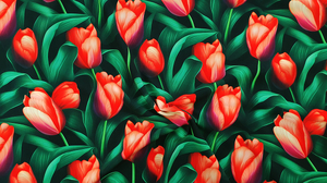 Silki tissue, silky - tulipes