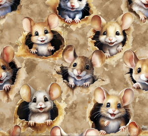 Myszki beżowe - softshell 