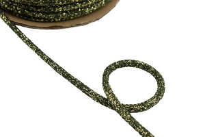 Хлопковый шнур - оливковое золото 8мм