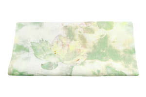 Льняная ткань - цветок лотоса