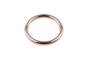 Металлический круг из розового золота - 30 мм