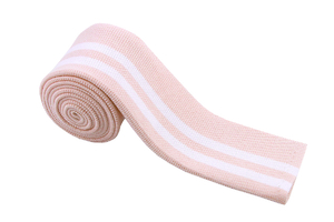 Ребристая откидная -  розовый порошок с белыми полосами 