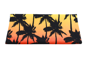 Tkanina na bermudy - spodenki kąpielowe - palmy tropikalne