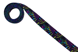 Опорная лента -  радуга ладони на черном 30 mm
