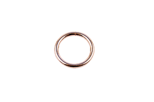 Металлический круг из розового золота - 20 мм