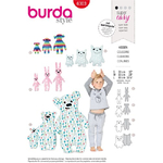 Burda - wykrój na poduszki zwierzątka - 6303