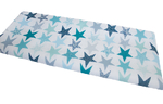 Waterproof fabric - mint stars 