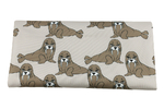 Waterproof fabric - Animal Collection - Walruses - sand beige