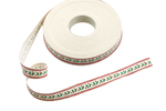 Cotton ribbon 15 mm - holly