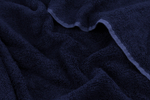 Tissu éponge bambou - bleu marine foncé