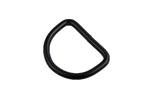 Black metal semicircle - 30 mm 