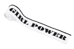 Ribbed flap - Girl Power - white 