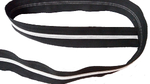 Silver spiral zipper tape 