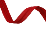 Covered zipper tape - red 