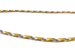 Cotton cord 8 mm - MULTI - yellow-gray 