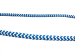 Cotton cord 8 mm - MULTI - white and blue 