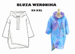 Weronika blouse - pattern for a women's sweatshirt - sizes S - XXXL 